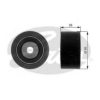 PEUGE 1613838480 Deflection/Guide Pulley, v-ribbed belt